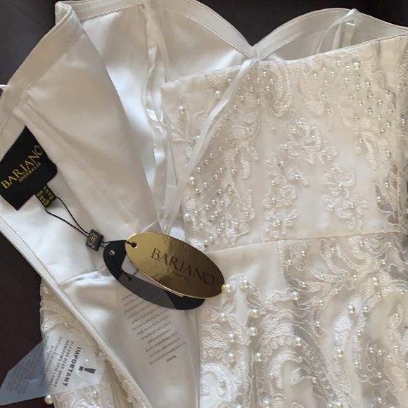 Off white Beaded Lace Wedding Dress - Picture 7 of 11